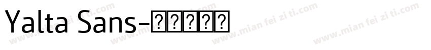 Yalta Sans字体转换